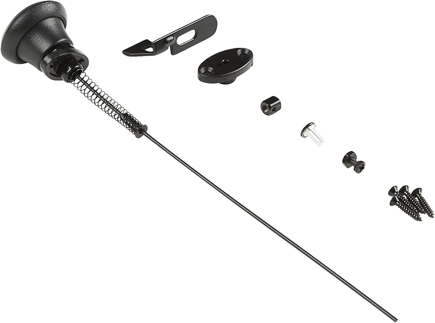 National Hardware N109070 Gate Latch Cable Pull, Black