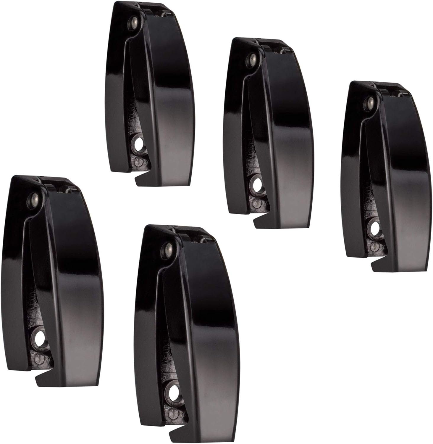 RecPro Black RV Rounded Baggage Door Catch Latch Compartment Hardware