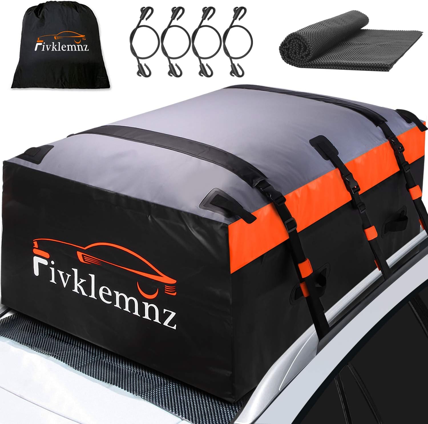 Generic FIVKLEMNZ Car Roof Bag Cargo Carrier, 20 Cubic Feet Waterproof