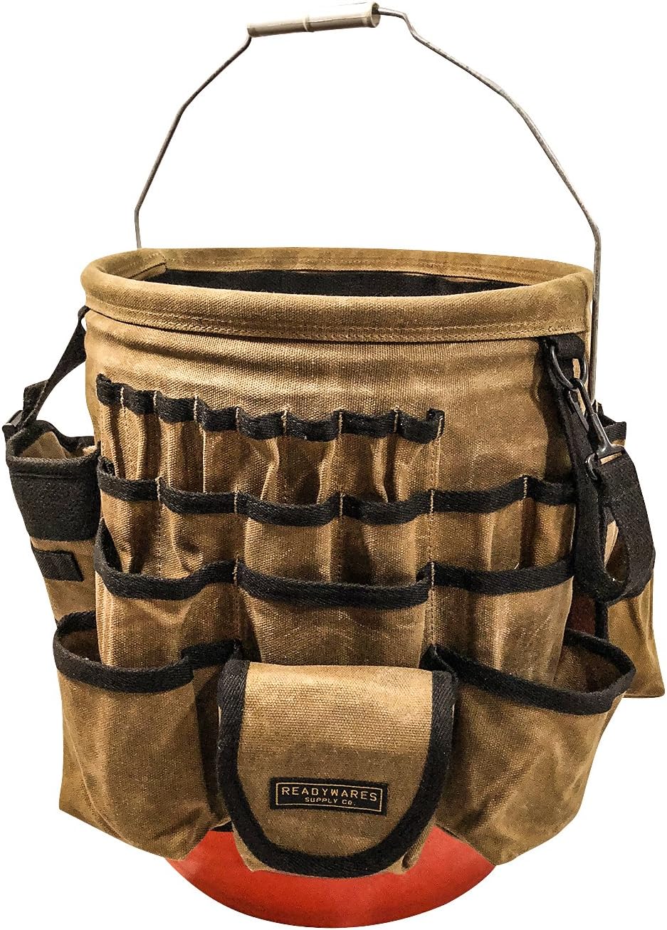 Readywares Waxed Canvas Tool Bucket Organizer